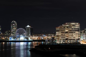 False Creek at night